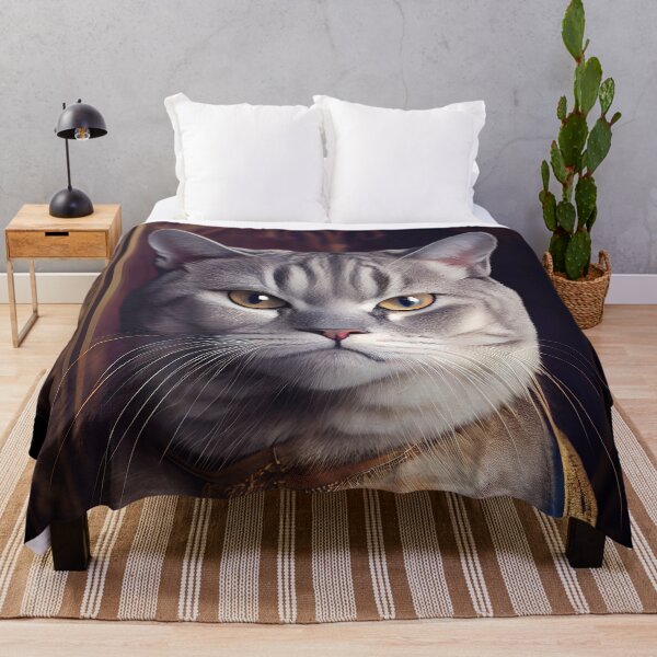 Item preview, American Shorthair Cat Breed Portrait Royal Renaissance Animal Painting designed and sold by Nalaxation.