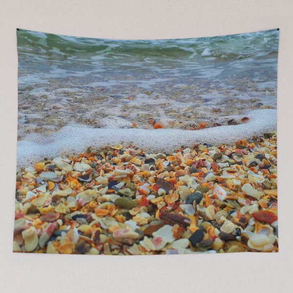 Item preview, Sea Foam Ocean Edge and Shelly Beach Aesthetic 3 of 4 designed and sold by Beachy.