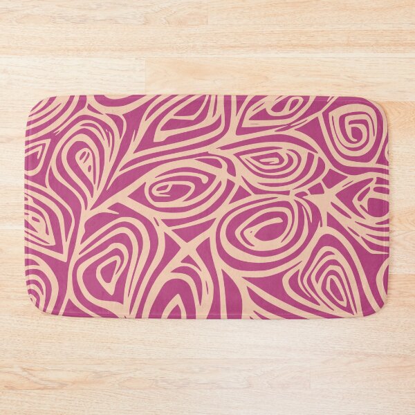 Item preview, Reno, Geometric Design In Mulberry, And Cream. designed and sold by I-Desire.