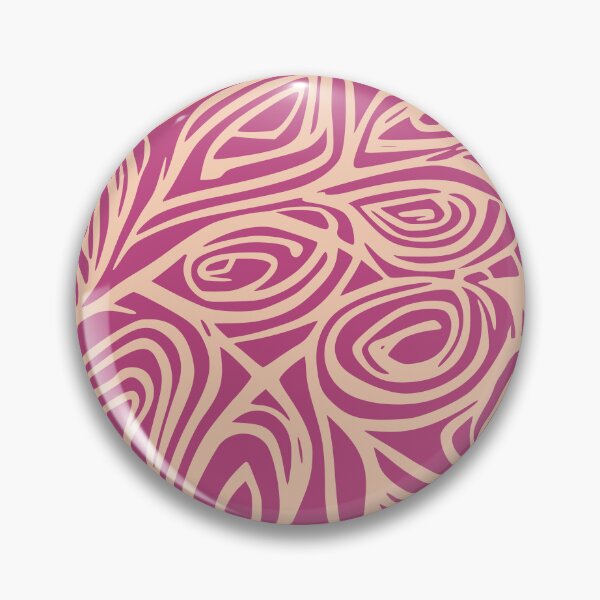 Item preview, Reno, Geometric Design In Mulberry, And Cream. designed and sold by I-Desire.