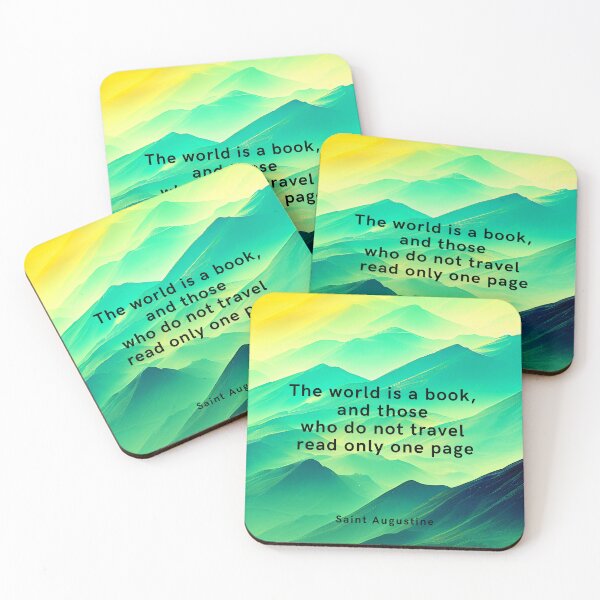 Item preview, The world is a book, and those who do not travel read only one page. Saint Augustine designed and sold by LifeWisdom.