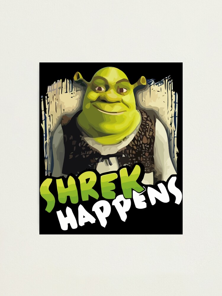 Shrek meme Photographic Print for Sale by Doflamingo99