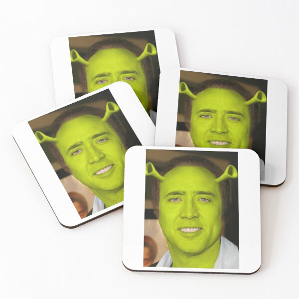Item preview, Nicolas Cage as Shrek     designed and sold by Bellamymoniface.