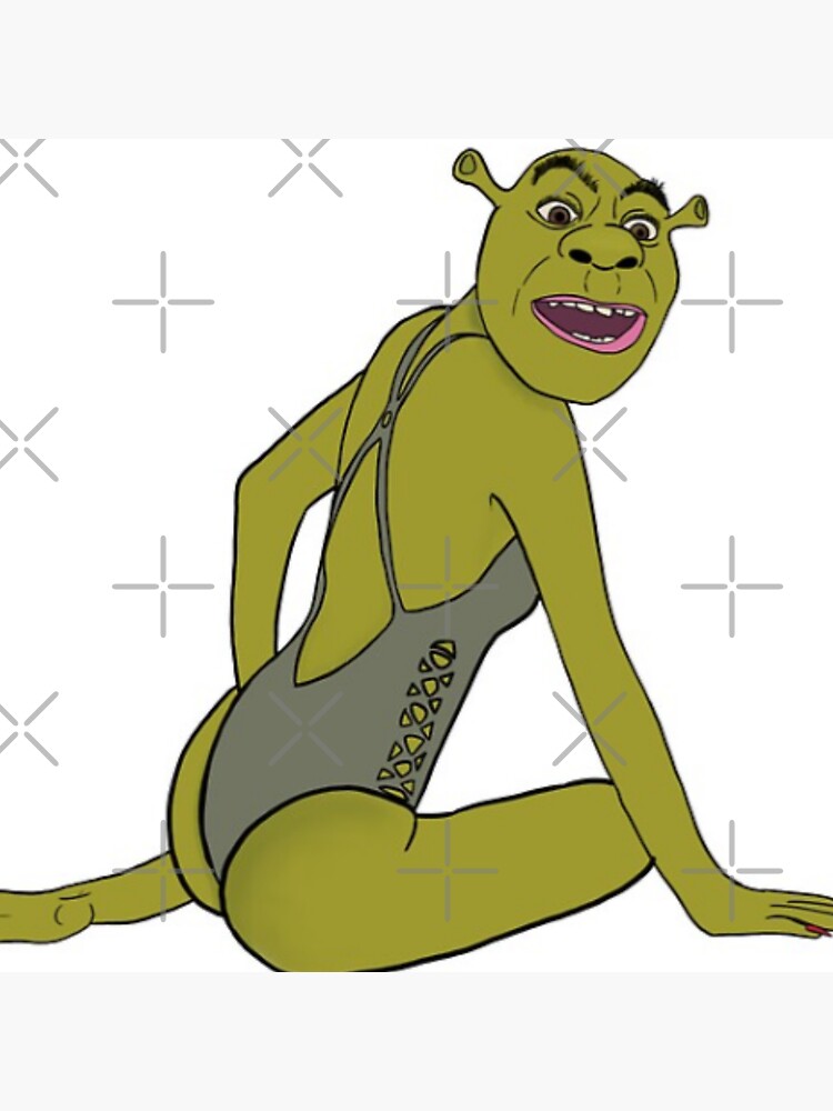 Shrek face meme Art Board Print for Sale by calamity02