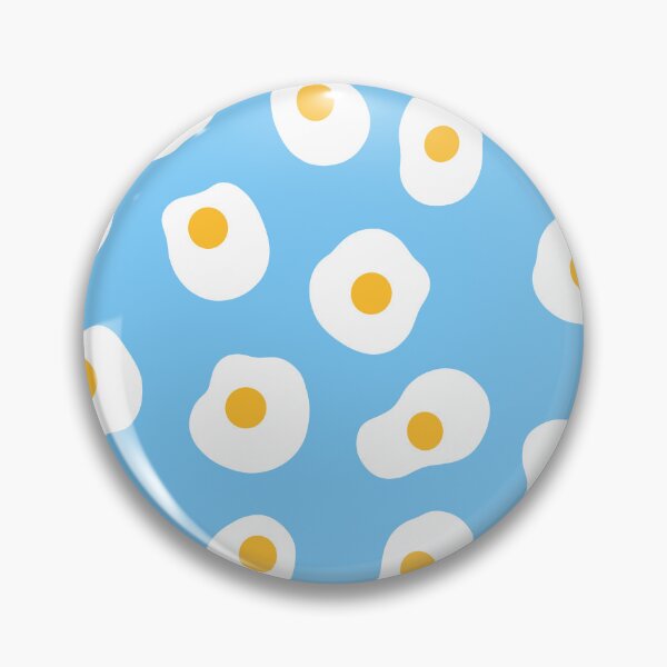 Item preview, Cute, Fried Eggs Pattern on Blue designed and sold by OneThreeSix.