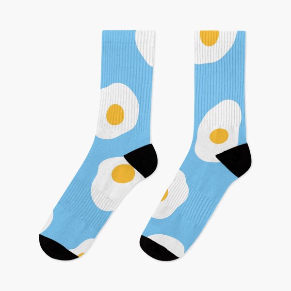 Item preview, Cute, Fried Eggs Pattern on Blue designed and sold by OneThreeSix.