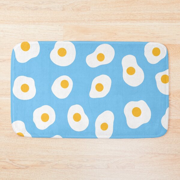 Item preview, Cute, Fried Eggs Pattern on Blue designed and sold by OneThreeSix.