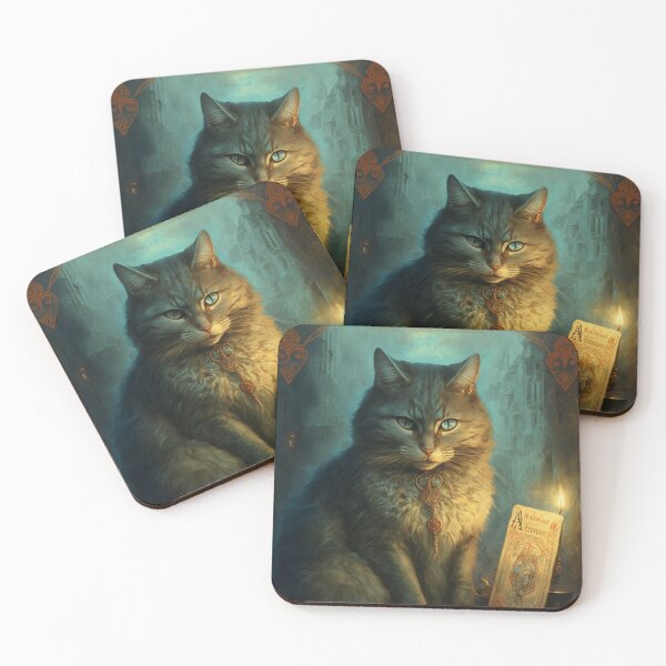 Item preview, The Cat tarot card designed and sold by SilverFrog.