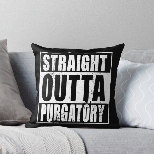 Item preview, Straight Outta Purgatory (white) designed and sold by SolidEarthArt.