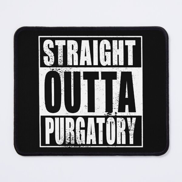 Item preview, Straight Outta Purgatory (white) designed and sold by SolidEarthArt.