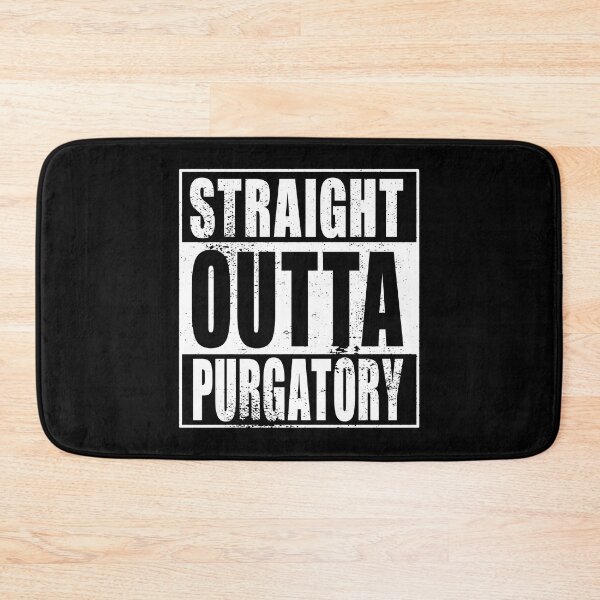 Artikelvorschau, Straight Outta Purgatory (weiß) entworfen und verkauft von SolidEarthArt.