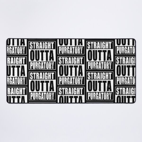 Artikelvorschau, Straight Outta Purgatory (weiß) entworfen und verkauft von SolidEarthArt.