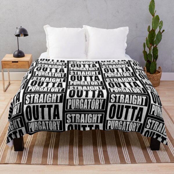 Item preview, Straight Outta Purgatory (white) designed and sold by SolidEarthArt.