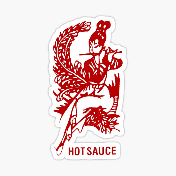 "Chinese Hot Sauce Lady" Sticker for Sale by segrob Redbubble