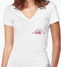 Alta Ski Resort in Utah Shirt mit V-Ausschnitt