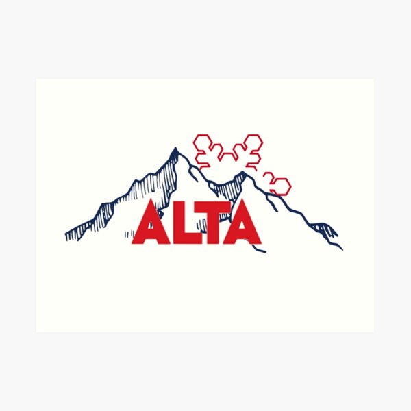 Alta Ski Resort in Utah Art Print