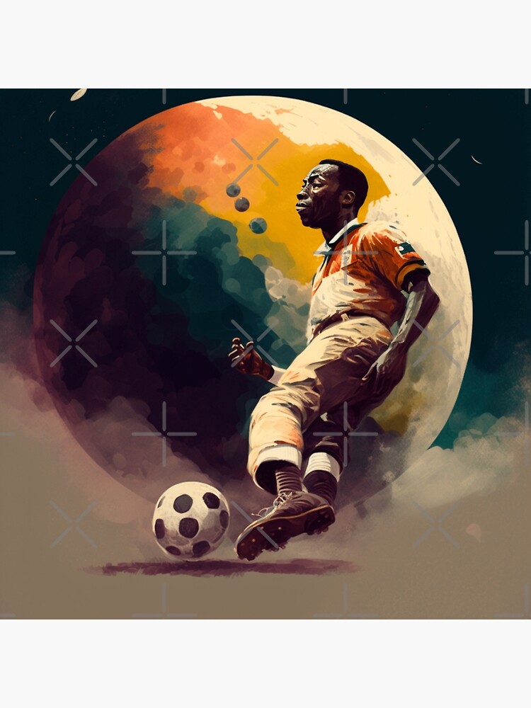 Lllustration Pele Art Brazil Football Shirt - NVDTeeshirt