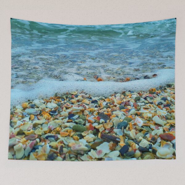 Item preview, Sea Foam Ocean Edge and Shelly Beach Aesthetic 4 of 4 designed and sold by Beachy.