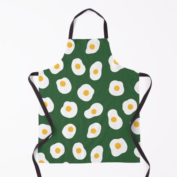 Item preview, Cute, Fried Eggs Pattern on Dark Green designed and sold by OneThreeSix.