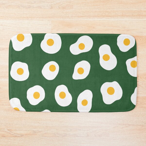 Item preview, Cute, Fried Eggs Pattern on Dark Green designed and sold by OneThreeSix.