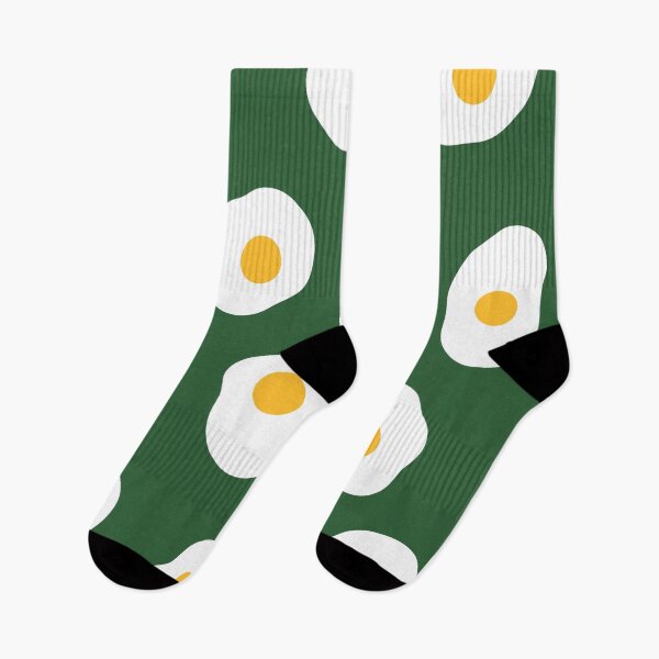 Item preview, Cute, Fried Eggs Pattern on Dark Green designed and sold by OneThreeSix.