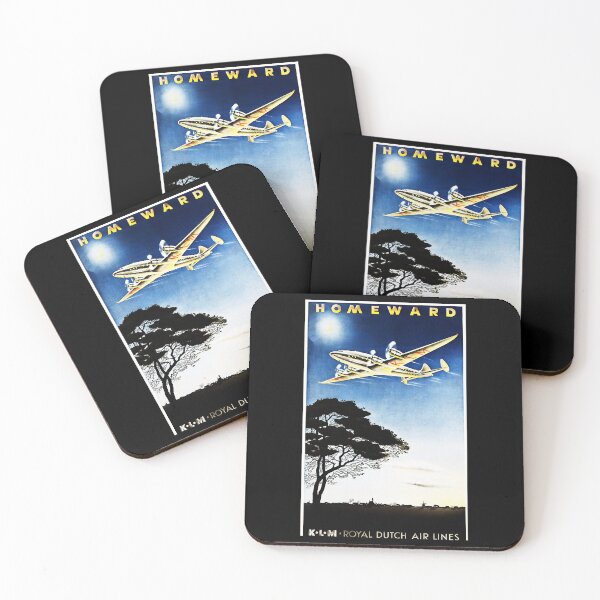 Item preview, HOMEWARD BOUND KLM Royal Dutch Air lines Vintage Travel Advertisement designed and sold by RandysOddities.
