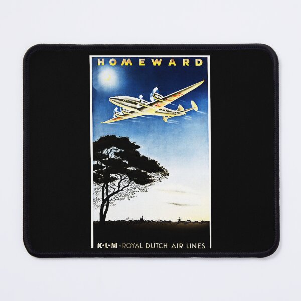 Item preview, HOMEWARD BOUND KLM Royal Dutch Air lines Vintage Travel Advertisement designed and sold by RandysOddities.