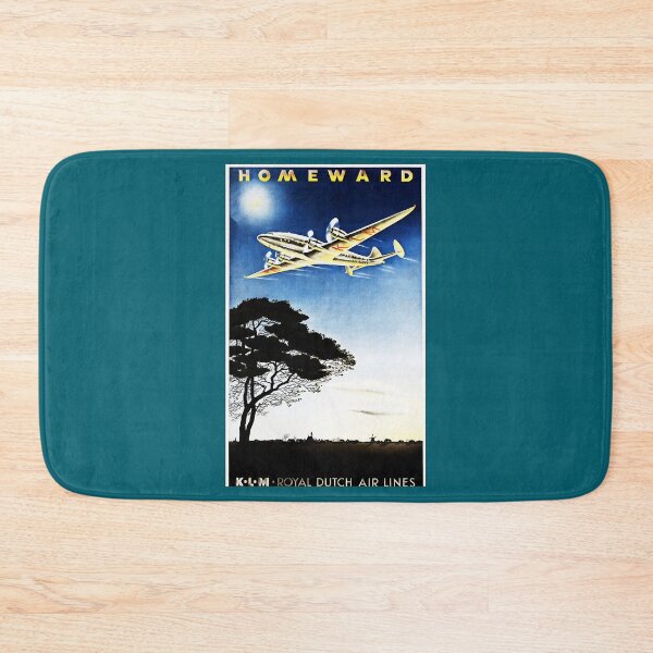 Item preview, HOMEWARD BOUND KLM Royal Dutch Air lines Vintage Travel Advertisement designed and sold by RandysOddities.