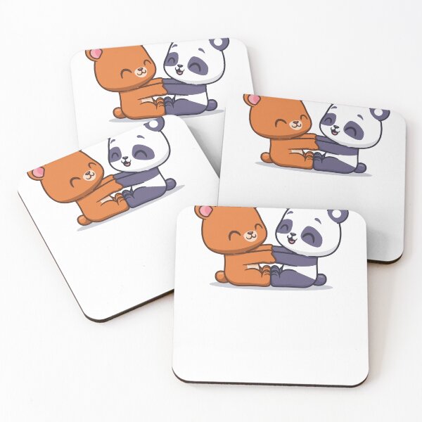 Item preview, Cute drawing of a loving couple bear and panda with a heart designed and sold by OldiesGoldies.