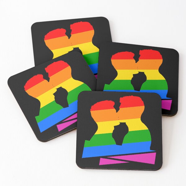 Item preview, LGBT men kissing designed and sold by FreakOutShirts.