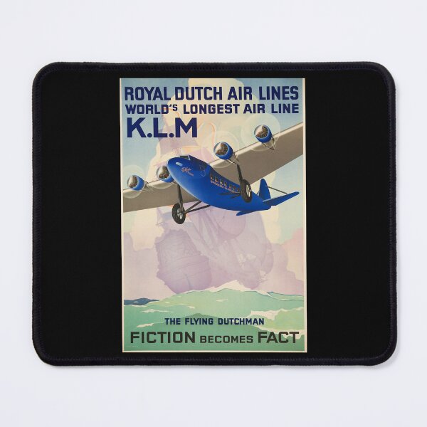 Item preview, The Flying Dutchman Airplane KLM Royal Dutch Air Lines Travel Poster designed and sold by RandysOddities.