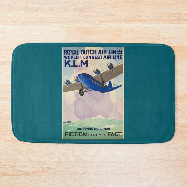 Item preview, The Flying Dutchman Airplane KLM Royal Dutch Air Lines Travel Poster designed and sold by RandysOddities.