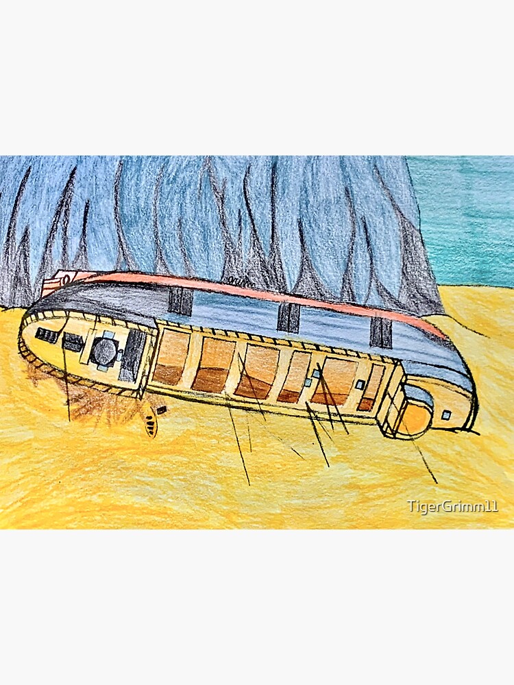 Wreck Of The Ss Kamloops Colored Pencil Sticker For Sale By