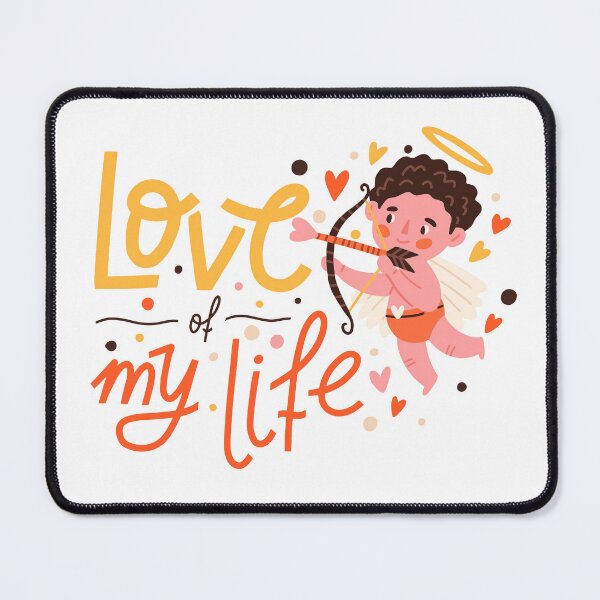 Item preview, Love of my life, cupidon for Valentine's Day and lovers designed and sold by pocketgraphic.