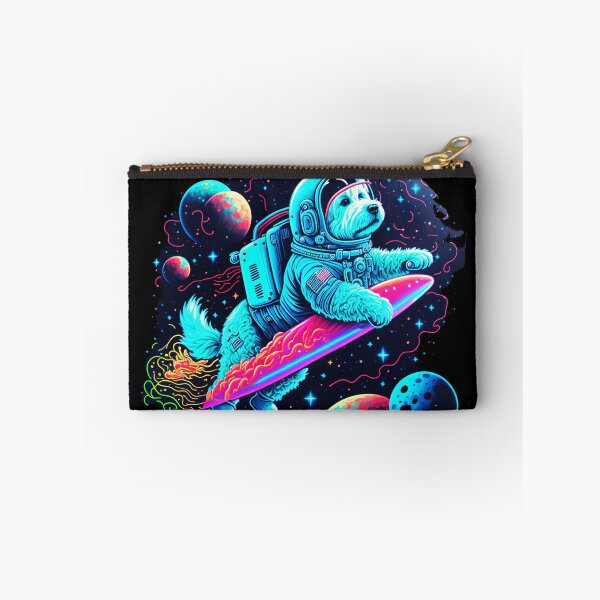 Item preview, Space Surfing Astronaut Dog designed and sold by AboutBeaches.