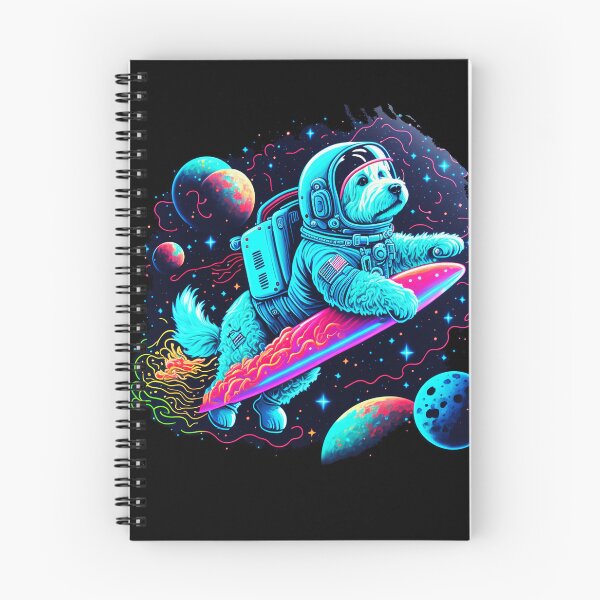 Item preview, Space Surfing Astronaut Dog designed and sold by AboutBeaches.