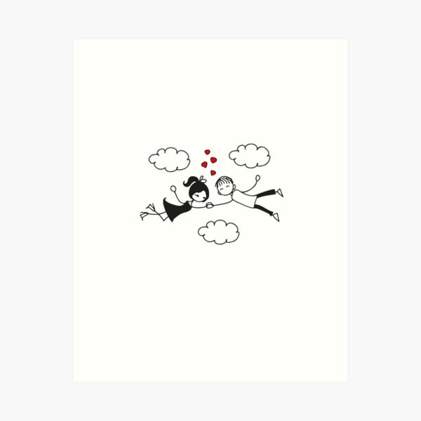 Cute Couple falling love Template