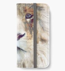 Löwe // Majestät iPhone Flip-Case/Hülle/Skin