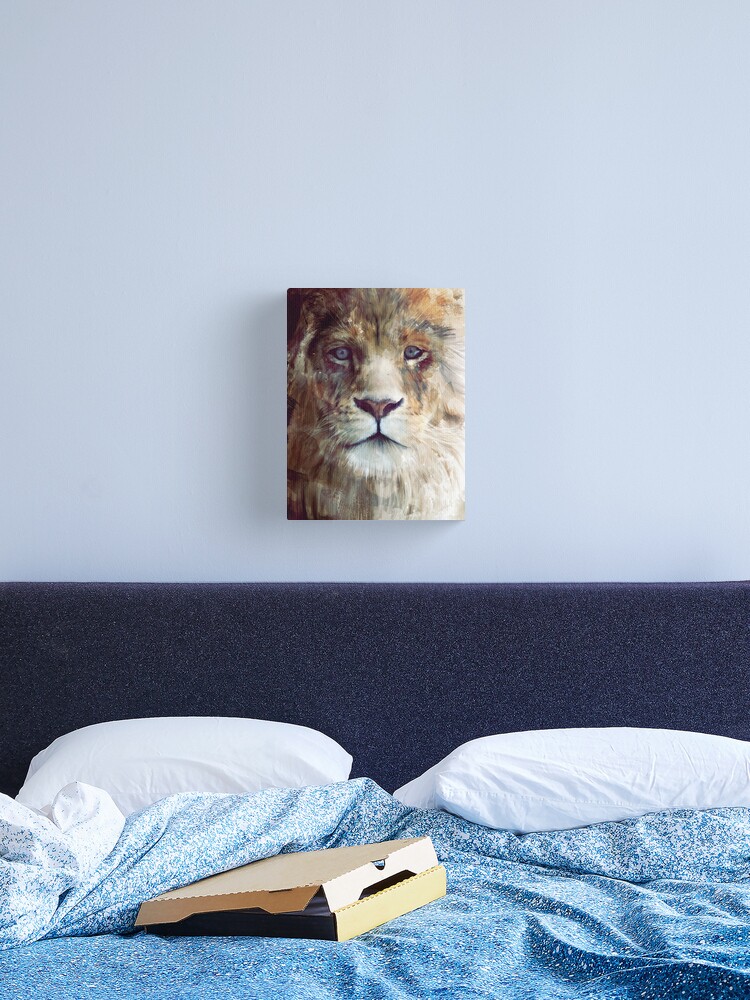 Thumbnail 1 of 3, Canvas Print, Lion // Majesty designed and sold by Amy Hamilton.