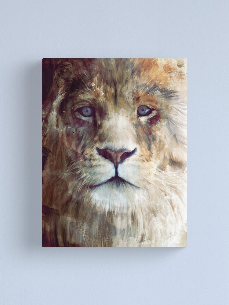 Thumbnail 2 of 3, Canvas Print, Lion // Majesty designed and sold by Amy Hamilton.