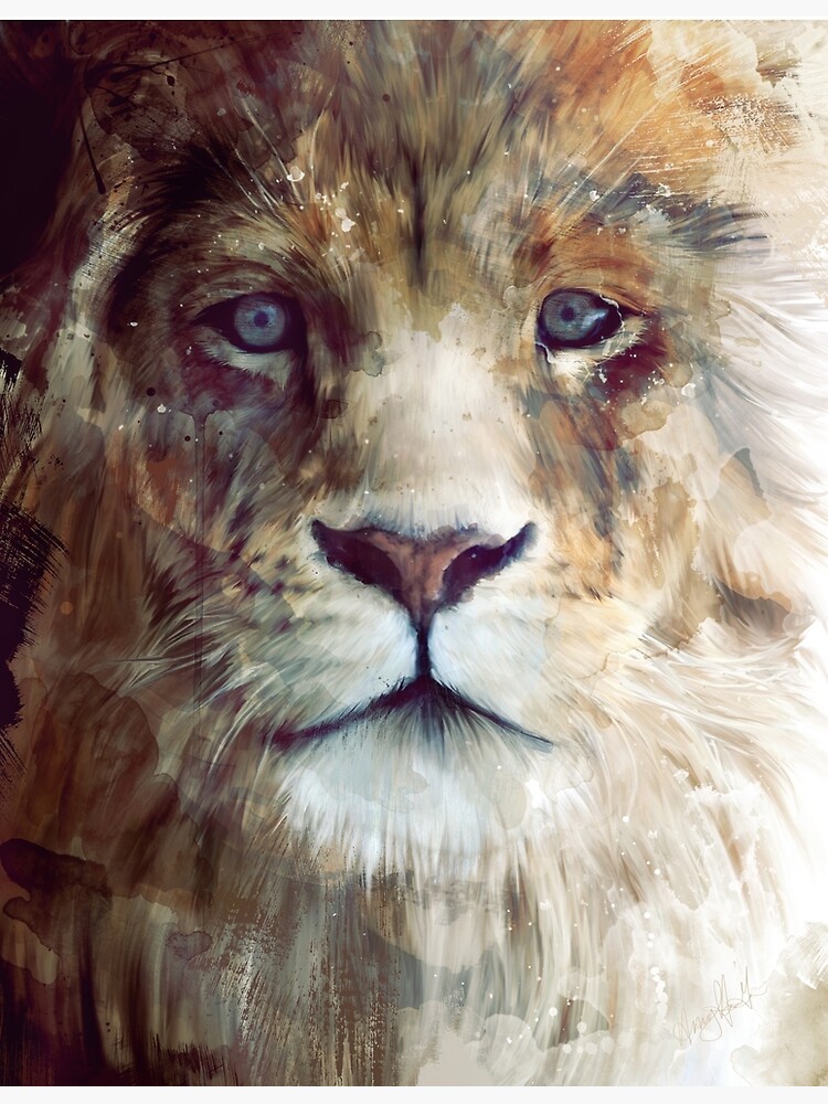 Thumbnail 3 of 3, Canvas Print, Lion // Majesty designed and sold by Amy Hamilton.