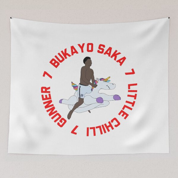 Item preview, Bukayo Saka Little Chilli 7 Saka Unicorn designed and sold by Fan-Shop.