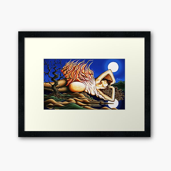 Journey Within - Original Art from Shee - Surreal Worlds Framed Art Print