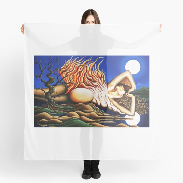 Journey Within - Original Art from Shee - Surreal Worlds Scarf