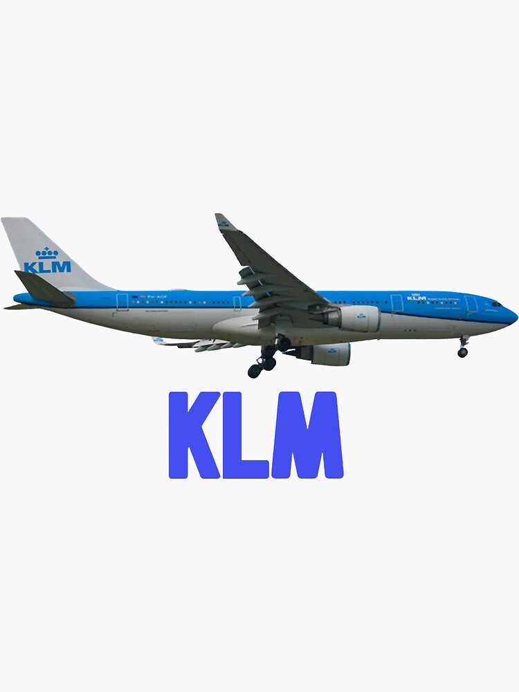 "KLM Airlines Boeing B767 Airplane" Sticker for Sale by TrapTrading