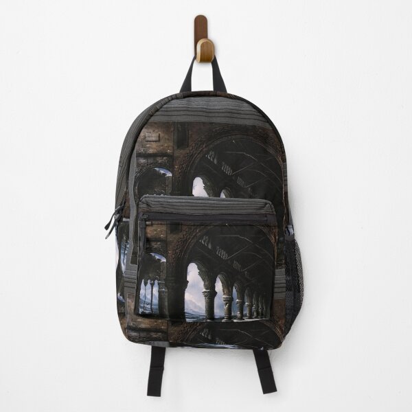 Item preview, A Ruined Gothic Colonnade by Louis Daguerre Old Masters Prints designed and sold by Xzendor7 Digital Art Creations.