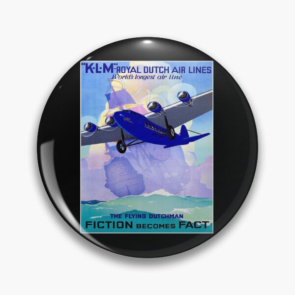 Item preview, KLM Flying Dutchman Vintage Travel Advertising Print designed and sold by TrapTrading.