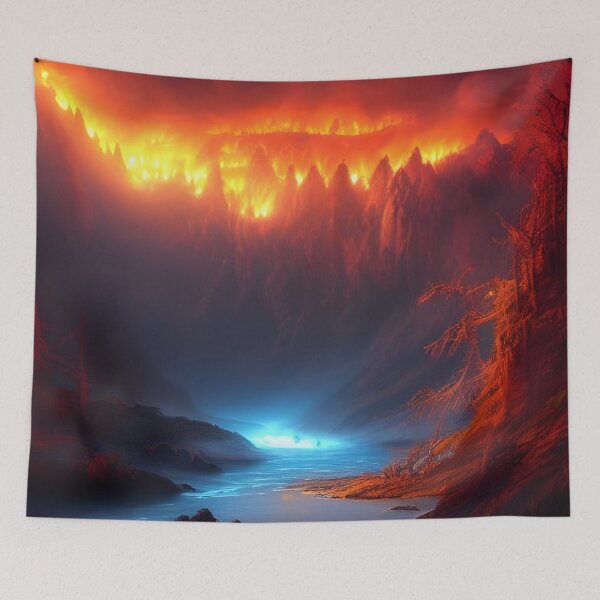 Item preview, Burning forest generated by artificial intelligence designed and sold by megadrina.