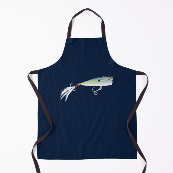 Item preview, Popper Topwater Fishing Lure - Blue Yellow Stripe Shad Pattern Sticker designed and sold by BlueSkyTheory.
