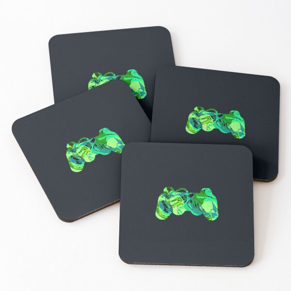 Item preview, Joystick Pattern Controller Green Blue Dark Silhouette - Gaming designed and sold by 21 Store.